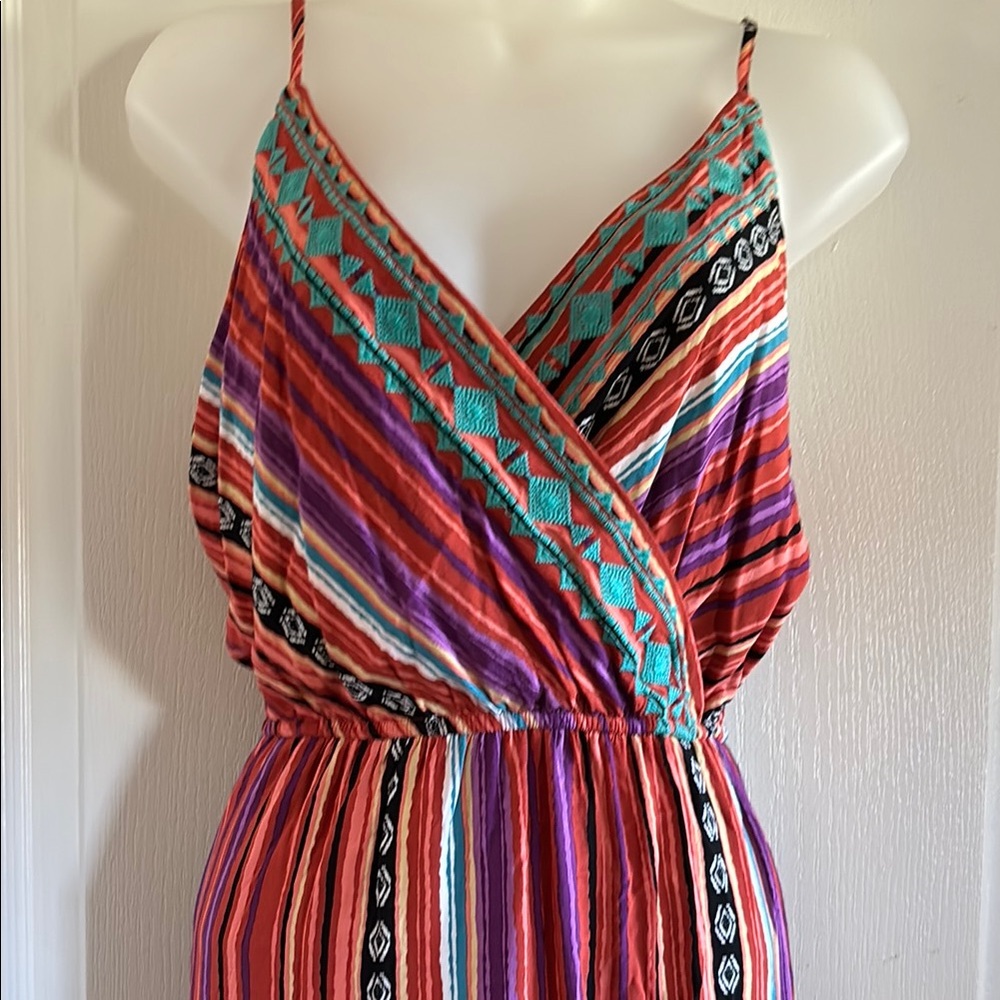 Colorful Striped Dress